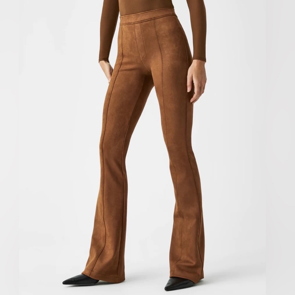 New SPANX Faux Suede Flare tummy control Pants